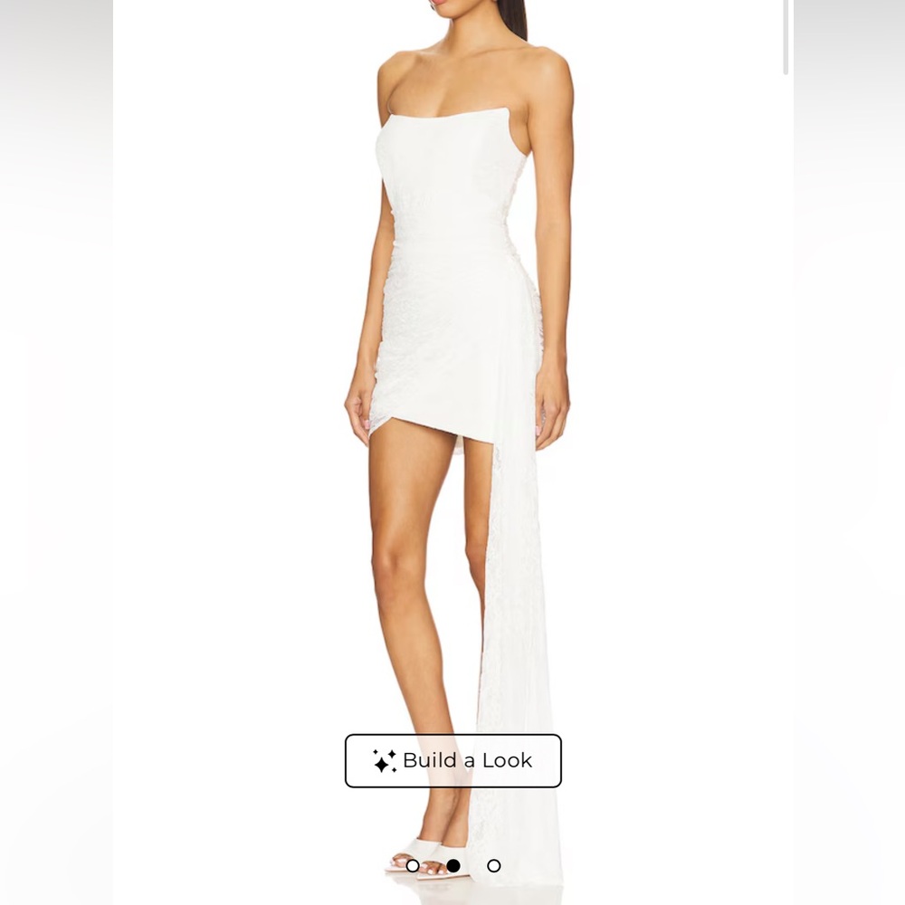 Runaway the Label Lacey Mini Dress in White size XS